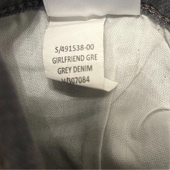 MAKE OFFER Banana Republic Factory Girlfriend Jeans Gray Denim Size 28/6 - Picture 11 of 14